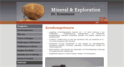 Desktop Screenshot of mineral-exploration.de