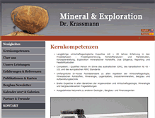 Tablet Screenshot of mineral-exploration.de